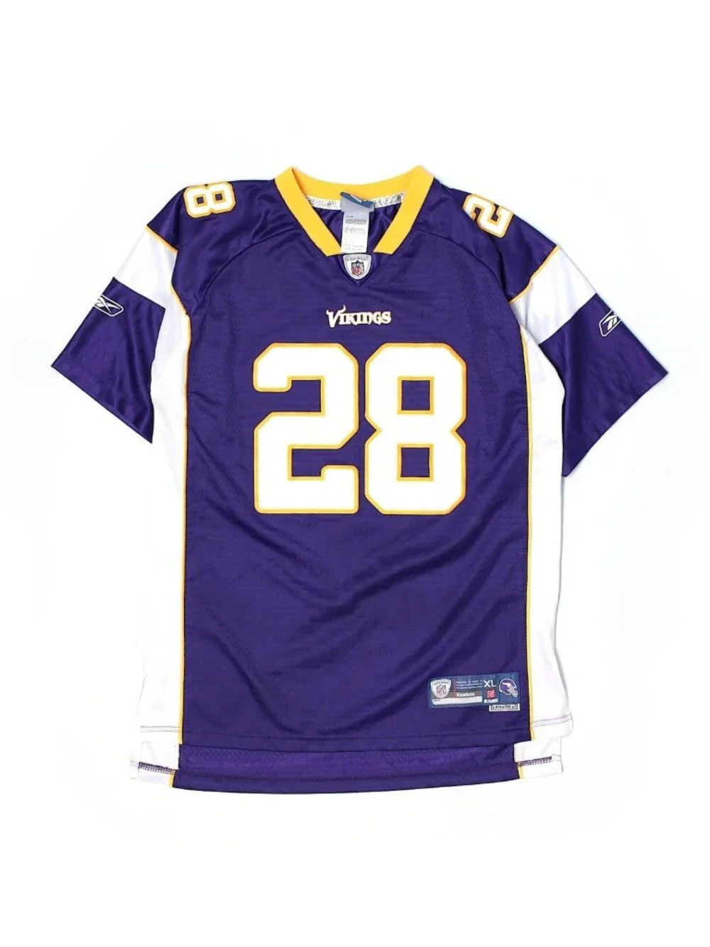 Youth Boy Reebok Minnesota Vikings Adrian Peterson #28 Jersey Size XL 18/20 Sewn